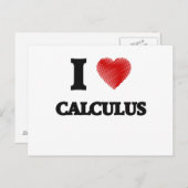 I Liebe Calculus Postkarte (Vorne/Hinten)