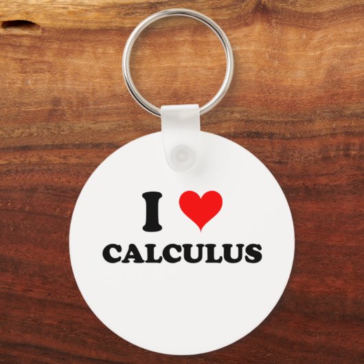 I Liebe Calculus Schlüsselanhänger (Vorderseite)
