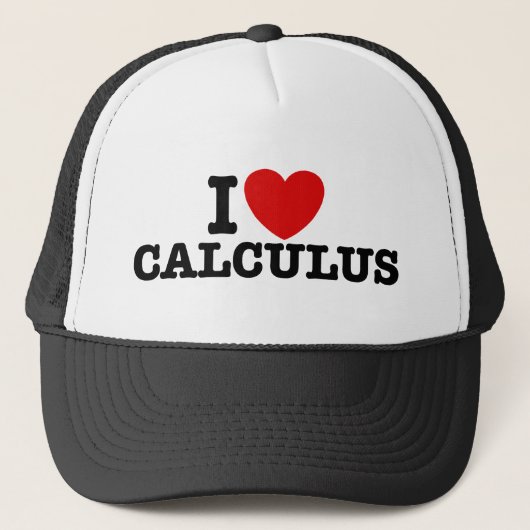 I Liebe Calculus Truckerkappe (Vorderseite)