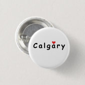 I Liebe Calgary Button (Vorne & Hinten)