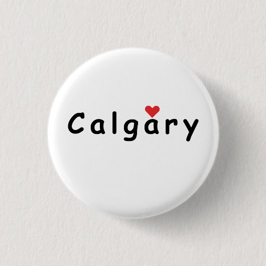 I Liebe Calgary Button (Vorderseite)