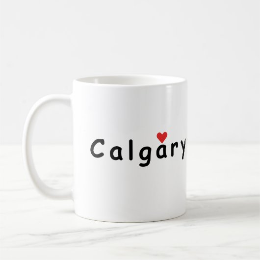 I Liebe Calgary Kaffeetasse (Links)