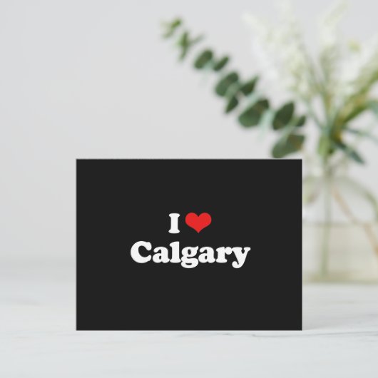 I LIEBE CALGARY POSTKARTE (Stehend Vorderseite)