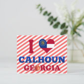 I Liebe Calhoun, Georgien Postkarte (Stehend Vorderseite)