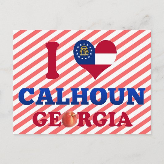 I Liebe Calhoun, Georgien Postkarte (Vorderseite)
