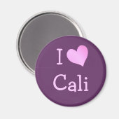 I Liebe Cali Magnet (Vorderseite/Rückseite)