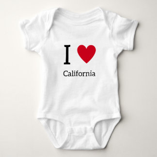 I Liebe California Baby Bodysuit Baby Gift Strampler