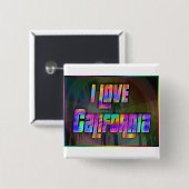 I LIEBE California Bright Future Button (Vorne & Hinten)