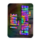 I LIEBE California Bright Future Magnet (Vertikal)