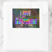 I LIEBE California Bright Future Sticker (Tasche)