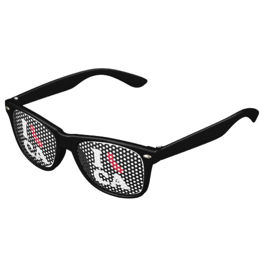 I LIEBE CALIFORNIA - CLASSIC - Kartendesign -.pnng Partybrille (Schrägansicht)