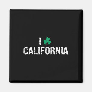 I Liebe California Kleeblatt Clover St. Patrick's Magnet