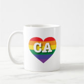 I Liebe California Rainbow Herz Kaffeetasse (Links)