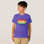 I Liebe California Rainbow Herz T-Shirt (Vorne ganz)