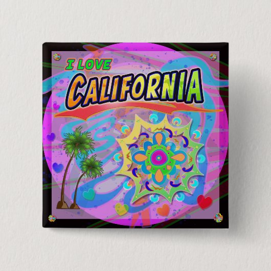 I LIEBE California True Progress Button (Vorderseite)