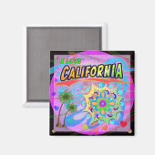 I LIEBE California True Progress Magnet (Vorderseite/Rückseite)