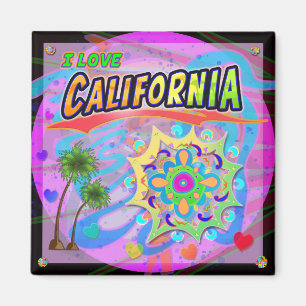 I LIEBE California True Progress Magnet