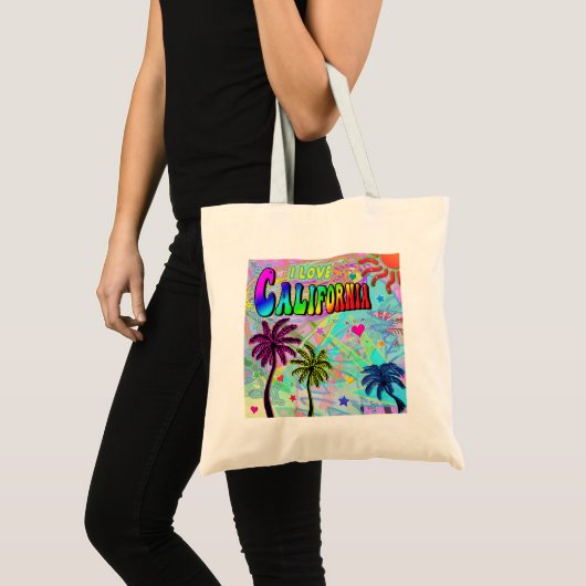 I LIEBE California Vivid Romance Tote Bag Tragetasche (Vorderseite (Produkt))