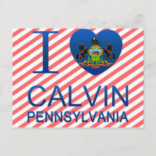 I Liebe Calvin, PA Postkarte