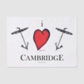 I LIEBE CAMBRIDGE SEIDENPAPIER (Vorderseite)