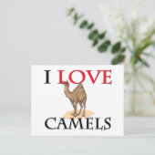I Liebe Camels Postkarte (Stehend Vorderseite)
