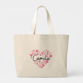 I Liebe Camila Jumbo Stoffbeutel (Rückseite)