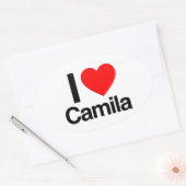 i Liebe camila Ovaler Aufkleber (Umschlag)