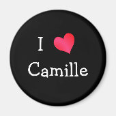 I Liebe Camille Magnet (Vorne)