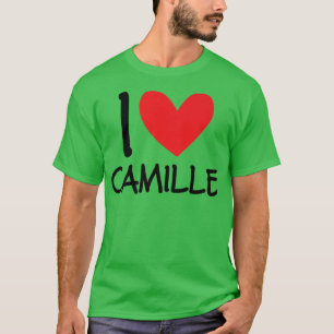 I Liebe Camille Name Personalisiert Girl Frau Best T-Shirt