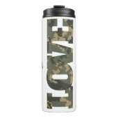 I Liebe Camouflage Green Brown | Thermosbecher (Vorderseite)