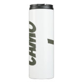 I Liebe Camouflage Green Brown | Thermosbecher (Rückseite)