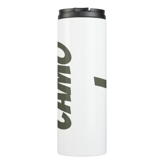 I Liebe Camouflage Green Brown | Thermosbecher (Rückseite)