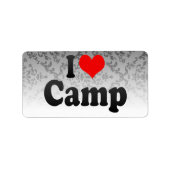 I Liebe Camp Adressaufkleber (Vorne)