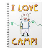 I Liebe Camp - Funny Kids Summer Camp Zeichnend Notizblock (Vorderseite)