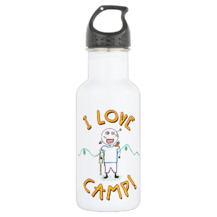 I Liebe Camp - Funny Kids Summer Camp Zeichnend Trinkflasche