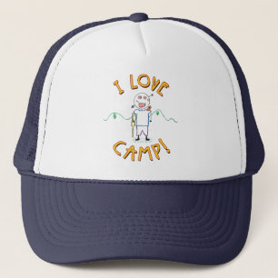 I Liebe Camp - Funny Kids Summer Camp Zeichnend Truckerkappe