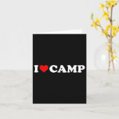 I Liebe Camp - Herz Karte (Gelbe Blume)