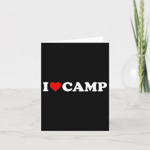 I Liebe Camp - Herz Karte