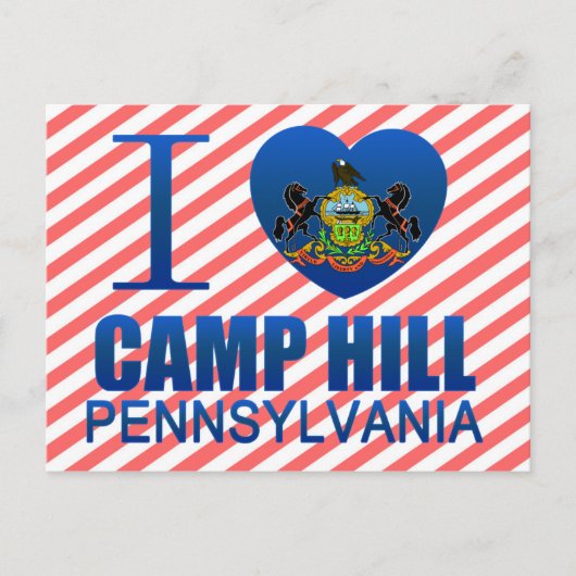 I Liebe Camp Hill, PA Postkarte (Vorderseite)