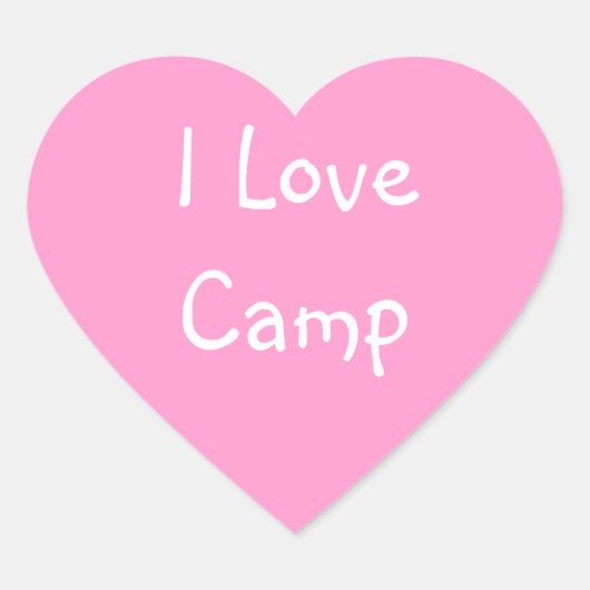 I Liebe Camp Stickers (Vorderseite)