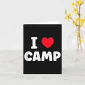 I Liebe Camp Summer Camp Glamping Karte (Gelbe Blume)