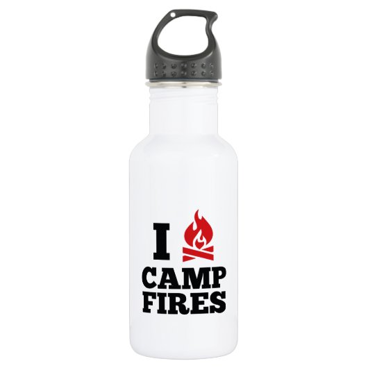 I Liebe Campfire Trinkflasche (Vorderseite)