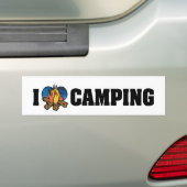 I LIEBE CAMPING AUTOAUFKLEBER (Auf Auto)