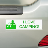 I LIEBE CAMPING AUTOAUFKLEBER (Auf Auto)