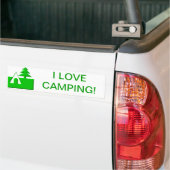 I LIEBE CAMPING AUTOAUFKLEBER (Auf Lkw)