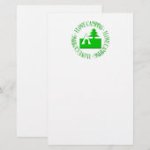 I LIEBE CAMPING BRIEFPAPIER (Vorne/Hinten)