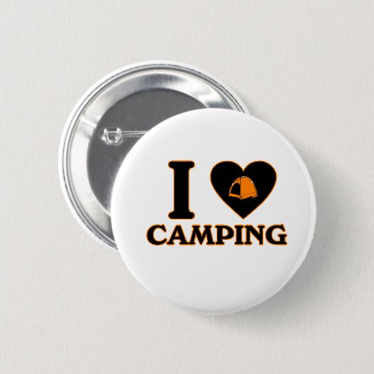 I Liebe-Camping Button (Vorne & Hinten)