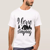 I LIEBE CAMPING - CAMPING T-Shirt (Vorderseite)