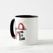 i Liebe Camping Campingplatz Kaffee Tasse (Vorderseite Links)