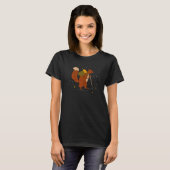 I Liebe Camping Eichhörnchen Camping Niedlich Eich T-Shirt (Vorne ganz)